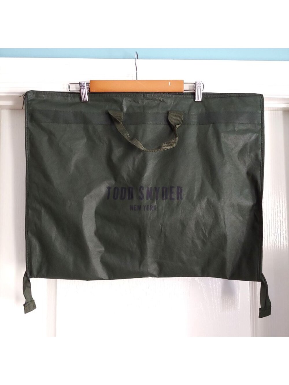 Todd Snyder New York Garment Bag Suit Carrier Travel Storage Designer Mens